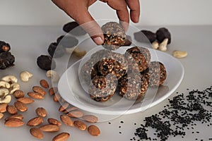 Sugar free dates and nuts ladoo