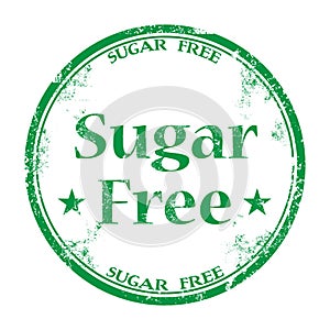Sugar free grunge rubber stamp