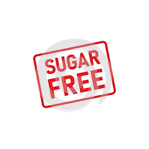 Sugar free symbol icon isolated on white background. Vector EPS 10