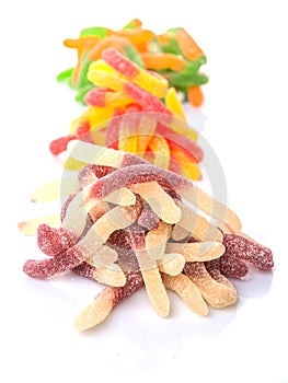 Sugar Jelly Candy Strips Pile VII