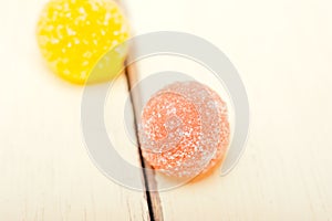 Sugar jelly fruit candy
