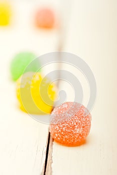 Sugar jelly fruit candy