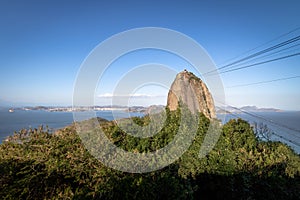 Sugar Loaf Mountain and aerial view of Guanabara Bay from Urca Hill - Rio de Janeiro, Brazil