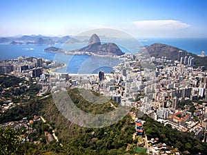 Sugar Loaf Mountain and Rio de Janeiro Cityscape, Brazil