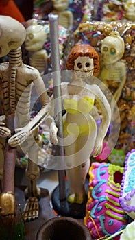 Sugar made table dancer for the mexican day of the dead celebraciÃÂ³n day photo