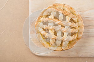 Sugar palm nut pie on the wooden background