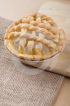 Sugar palm nut pie on the wooden background