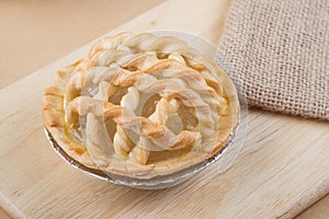 Sugar palm nut pie on the wooden background