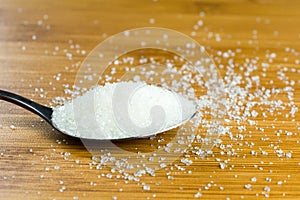 Sugar pile spoon bamboo table