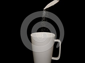 Sugar Pouring Into Cup