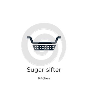 Sugar sifter icon vector. Trendy flat sugar sifter icon from kitchen collection isolated on white background. Vector illustration