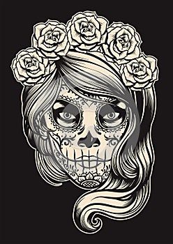 Sugar skull girl