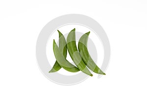Sugar Snap Vegetable in white background