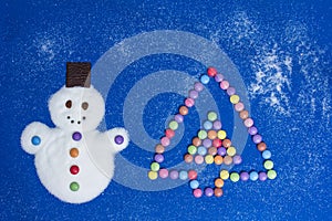 Sugar Snowman and Candy Tree