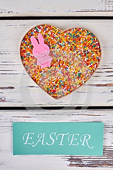 Sugar sprinkles and Easter card.