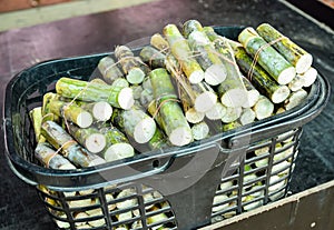 Sugarcane in the basket