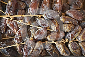 Sugared dates on a tray