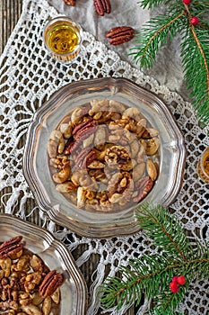 Sugared and rum glazed nuts