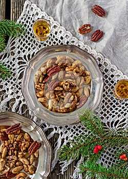 Sugared and rum glazed nuts