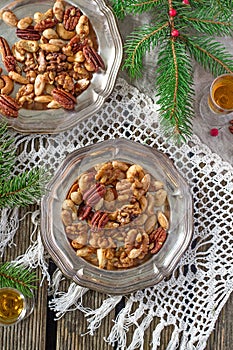 Sugared and rum glazed nuts