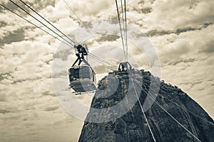 Sugarloaf mountain PÃÂ£o de AÃÂ§ucar panorama Rio de Janeiro Brazil photo