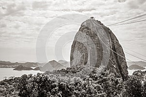 Sugarloaf mountain PÃÂ£o de AÃÂ§ucar panorama Rio de Janeiro Brazil photo