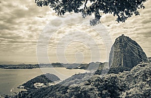 Sugarloaf mountain PÃÂ£o de AÃÂ§ucar panorama Rio de Janeiro Brazil photo