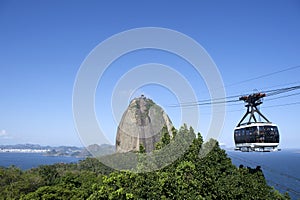 Azúcar montana cabina del teleférico 