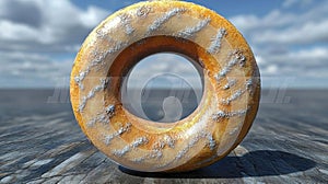 Sugary Donut 3D Render