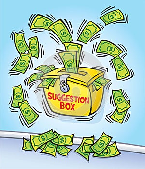 Suggestion Box with Cash