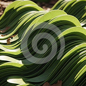 Suggests a blend of natural design elements with a modern, abstract