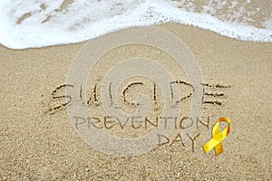 Suicide Prevention Day concept photo