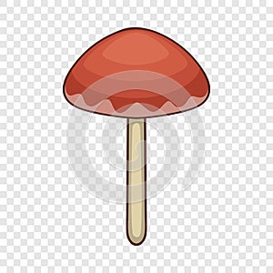 Suillus mushroom icon, cartoon style