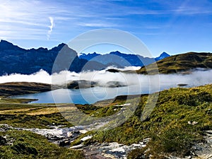 The Suiss Alps in the morning