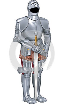 Suit of Armor Vector Illustration