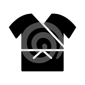 Suit glyph flat vector icon