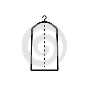 Suit garment bag icon