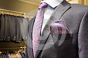 Suit Handkerchief Business Mannequin Store Luxury Professional P