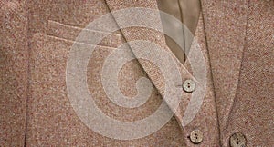 Suit jacket button details