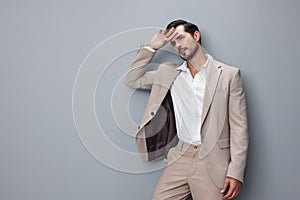 suit man hand businessman business crazy angry sad work screaming boss