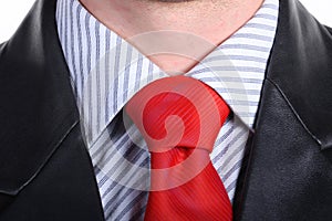 Suit with necktie. Background.