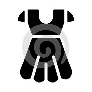 Suit glyph flat vector icon