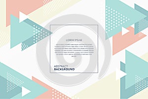 Dynamic triangles in flat memphis style