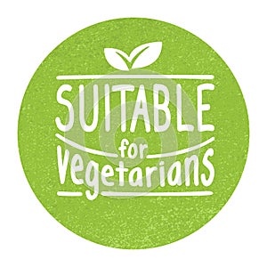 Suitable for Vegetarians - vegan-friendly badge