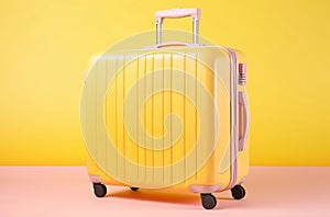 suitcase with handle and wheels