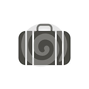 Suitcase icon vector. Luggage symbol isolated. Trendy flat ui sign design. Travel bag graphic pictog