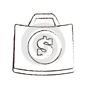 suitcase money business accessory sketch