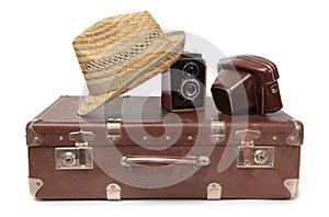 Suitcase and retro camera five
