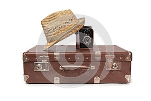 Suitcase and retro camera six