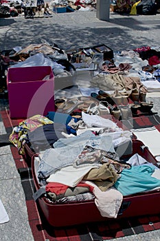 Suitcase rummage market in Brisbane photo